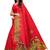 Women's Red Printed Art Silk Saree With Blouse