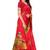 Women's Red Printed Art Silk Saree With Blouse