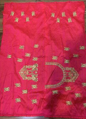 Light-Green Embroidered Silk Semi Stitched Lehenga 3
