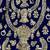 Blue Embroidered Velvet Semi Stitched Lehenga