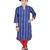 Women blue Printed, stripes_printed Straight Kurta