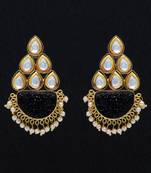 Black danglers-drops