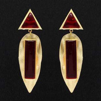 Maroon Danglers Drops 1