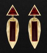 Maroon Danglers Drops