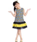 Cotton Frock With Frill Black