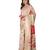 Beige printed Silk Blend saree with blouse