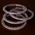 Rhodiuim Plated Champagne Stone Plated Designer Bangles BD423