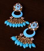 Meenakari Worked and Pearl Embellished Danglers 217ED236