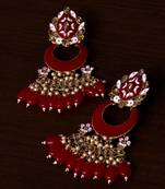 Meenakari Worked and Pearl Embellished Danglers 217ED237