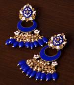 Meenakari Worked and Pearl Embellished Danglers 217ED242