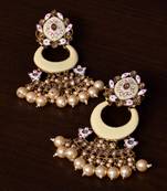 Meenakari Worked and Pearl Embellished Danglers 217ED244