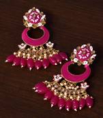 Meenakari Worked and Pearl Embellished Danglers 217ED245