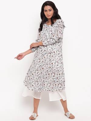 Multi Floral Cuff Kurta 1