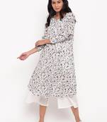 Multi Floral Cuff Kurta