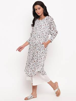 Multi Floral Cuff Kurta 2