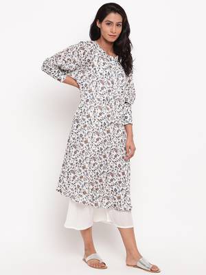 Multi Floral Cuff Kurta 3