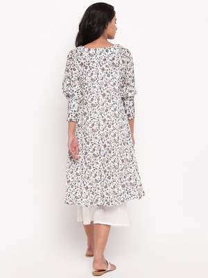 Multi Floral Cuff Kurta 4