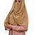 Plain 3 Layer Hijab Style Diamond Georgette Arabian Niqab Veil Scarf For Women