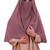 Plain 3 Layer Hijab Style Diamond Georgette Arabian Niqab Veil Scarf For Women
