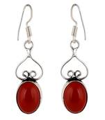 Red carnelian earrings