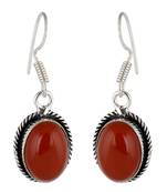Red carnelian earrings