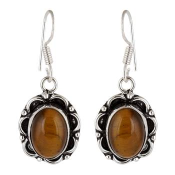 brown quartz earrings 1
