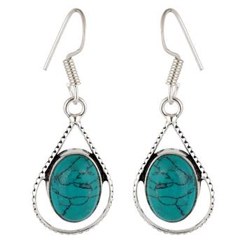 Turquoise turquoise earrings 1