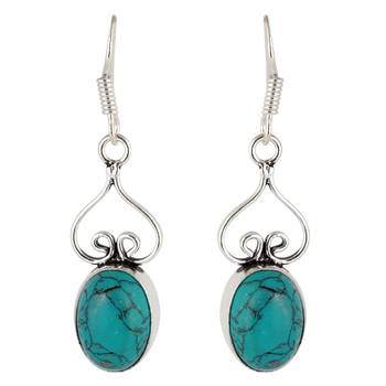 Turquoise turquoise earrings 1