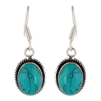 Turquoise turquoise earrings 1