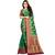 Light green woven art silk saree with blouse