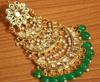 Green Pearl Chandbali 3