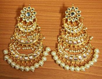 White Pearl Chandbali 1