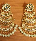 White Pearl Chandbali