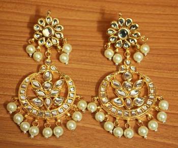 White Pearl Earrings 1
