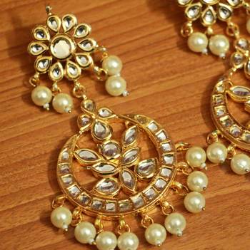 White Pearl Earrings 2