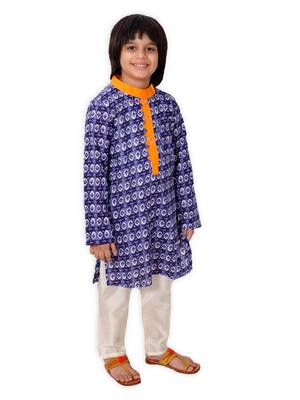Bagru Print Kurta With Quirky Placket 1