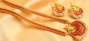 Beautiful Antique Kemp Ganesha Haar Set  1