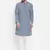 Blue woven cotton men-kurtas