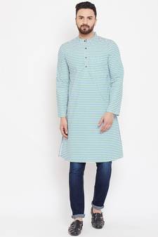 White woven pure cotton men-kurtas