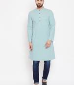 White woven pure cotton men-kurtas