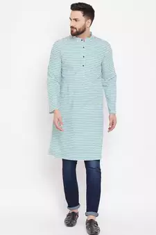 White woven pure cotton men-kurtas