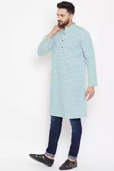 White woven pure cotton men-kurtas