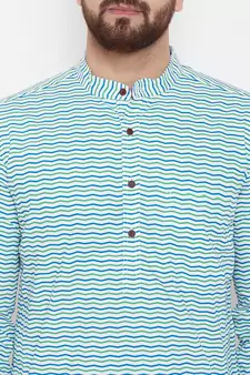 White woven pure cotton men-kurtas