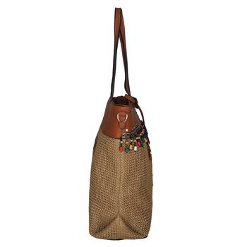 Esbeda Brown Color BIG Size Jute tote-bags For Women 4