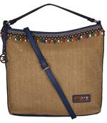 Esbeda Blue Color BIG Size Jute tote-bags For Women