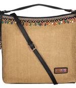 Esbeda Black Color BIG Size Jute tote-bags For Women
