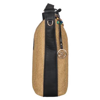 Esbeda Black Color BIG Size Jute tote-bags For Women 4