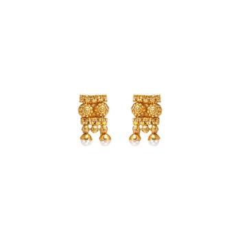 Gold pearl necklace-sets 2