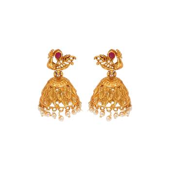 Gold pearl necklace-sets 3