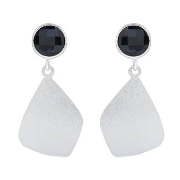 Black Onyx 925 Sterling Silver Earrings 1